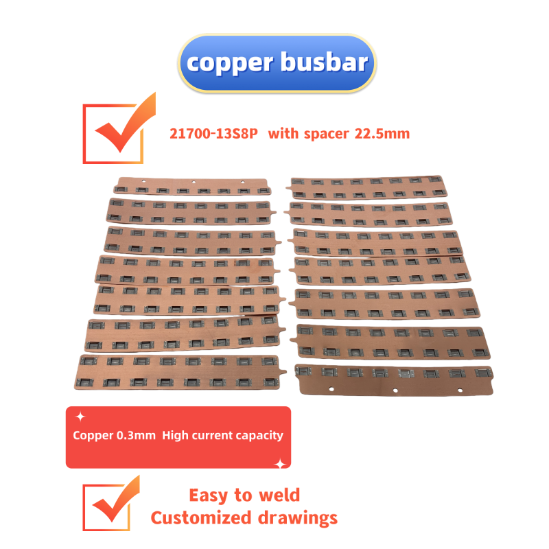 Bus Bar Copper - 21700-13S8P Copper Busbar for Ebike Lithium